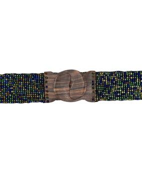 EUC - Vintage Beaded Stretch Belt